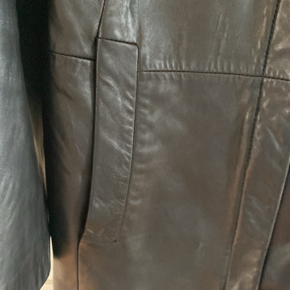 Anne Klein Leather Coat - Picture 5 of 11